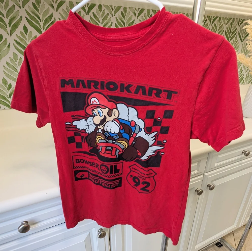 Bundle of 4 Boys Character Tees Mario and Bart Simpson